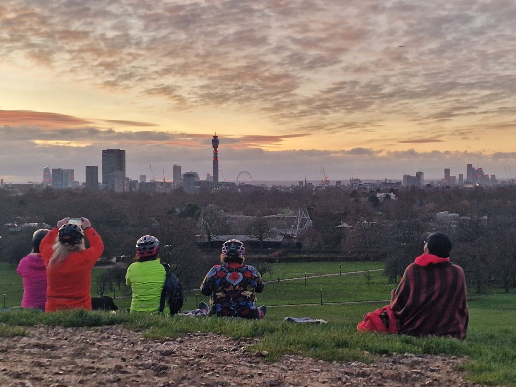 Let's Ride - Winter Solstice Sunrise at Primrose Hill