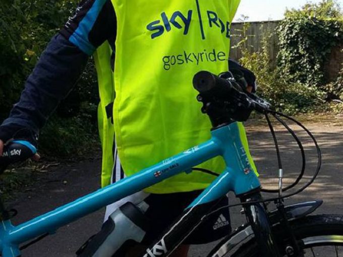 Young Sam clearly has got to grips early with the importance of branding. check out the bike!!