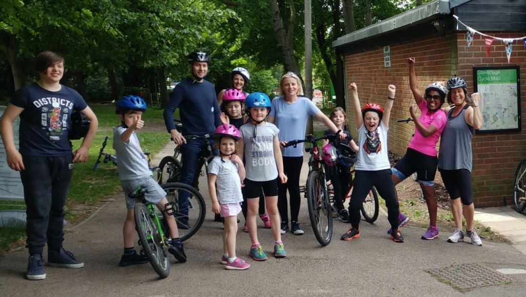 Let's Ride Stevenage Cycle Hub Family Ride from Fairlands Valley Park