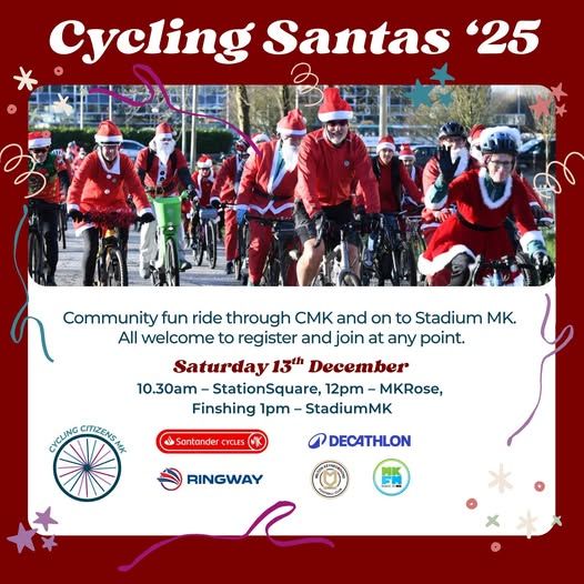 Let's Ride - Breeze and the Cycling Santas - Christmas ride