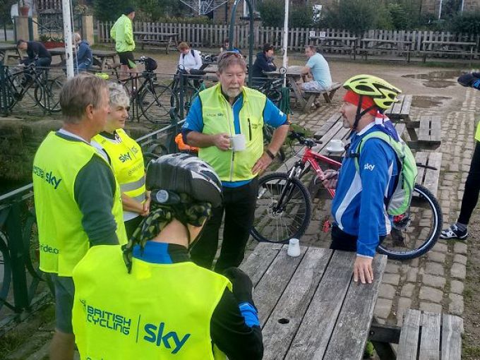 Conversation & Coffee a very important ingredient of the ride - todays subject was all about dialects! Stunning!