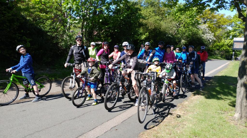 Let's Ride Stevenage Cycle Hub Family Ride from Fairlands Valley Park