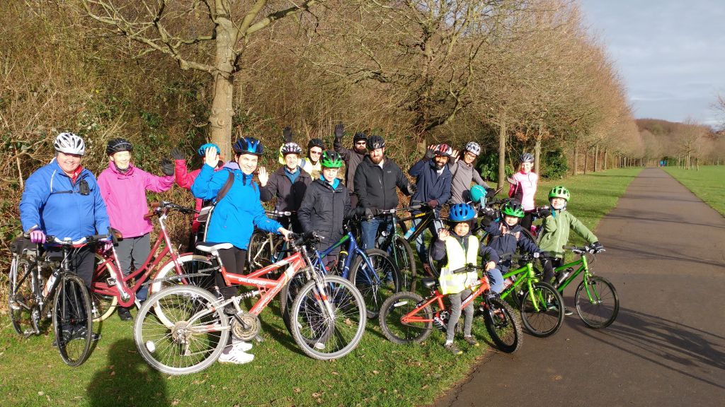 Let's Ride Stevenage Cycling Hub Family Ride from Fairlands Valley Park