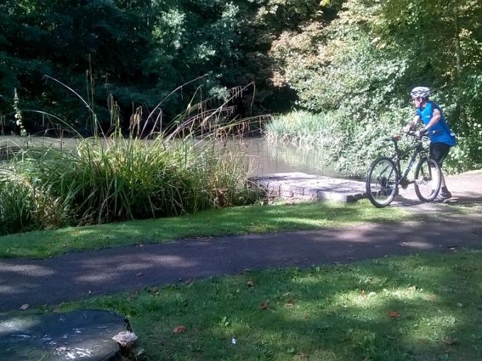 Ride Leader Ray at Letchmore Heath Pond