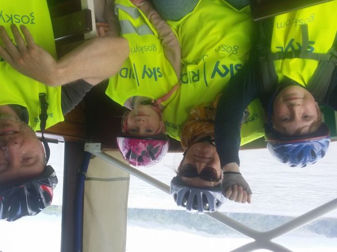 The Randall family on the Windermere ferry 