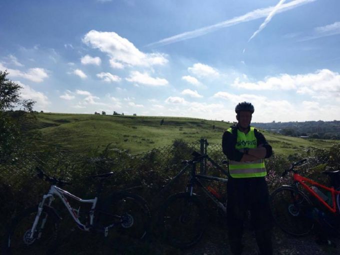 Just by the Meccano Bridge