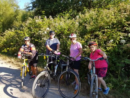 3 miles on a bike