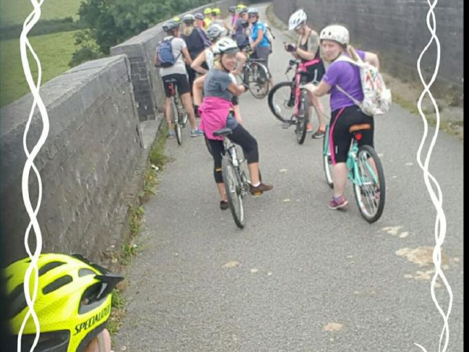 On one of the many viaducts along the Plym Trail