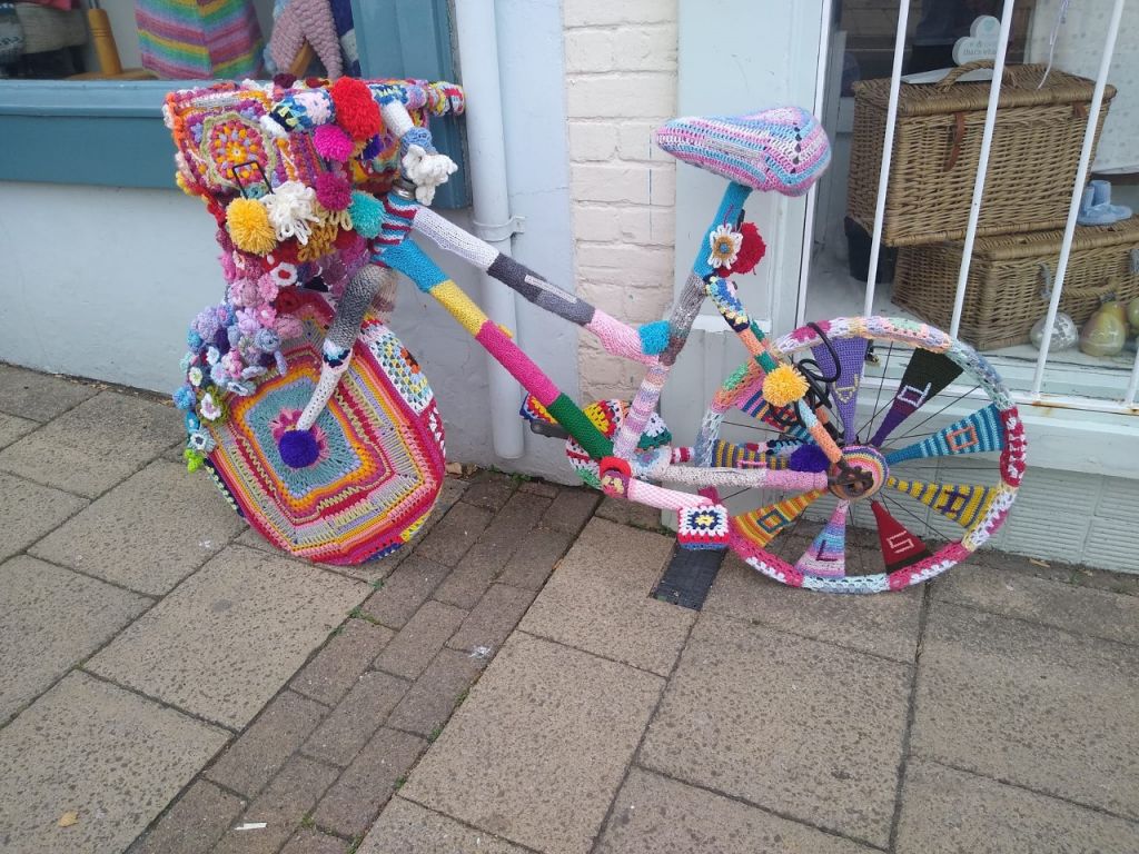 Let's Ride Ride Leicester Cosby Yarn Bomb Ride