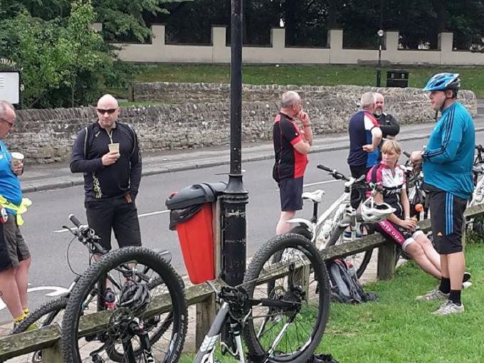 coffee and a chat before we set off back.