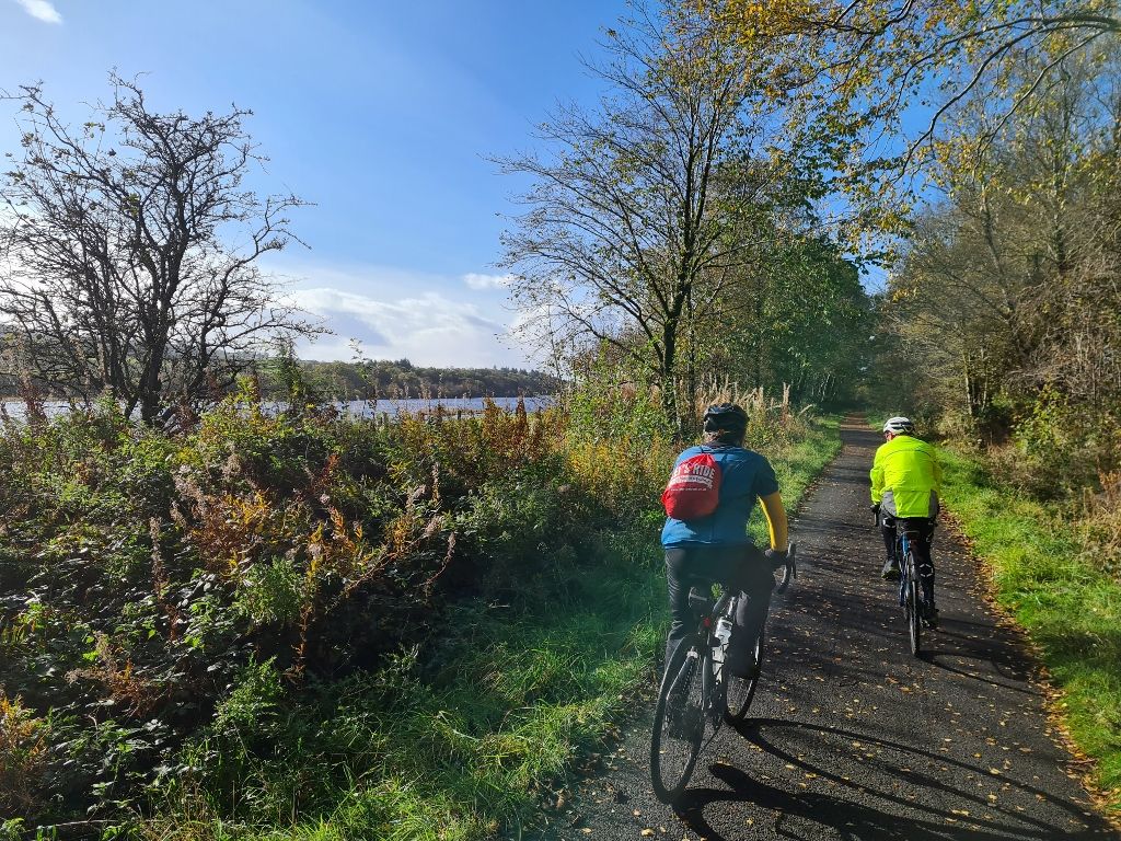 Let's Ride Lochwinnoch Castle Semple and Calder Mill Waterfall