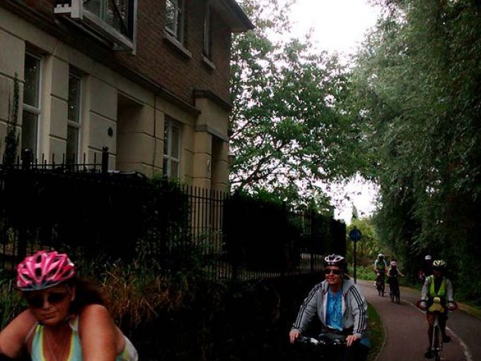 Action shot as rider pick up speed towards the finish.