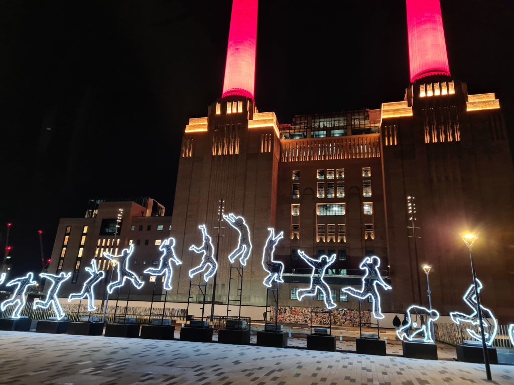 Let's Ride Battersea Power Station Light Festival